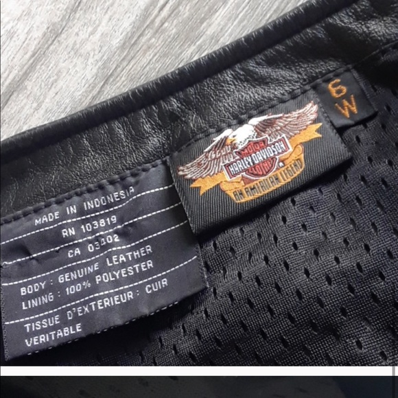 COPY - HARLEY DAVIDSON..LEATHER CROP.. - Picture 4 of 5